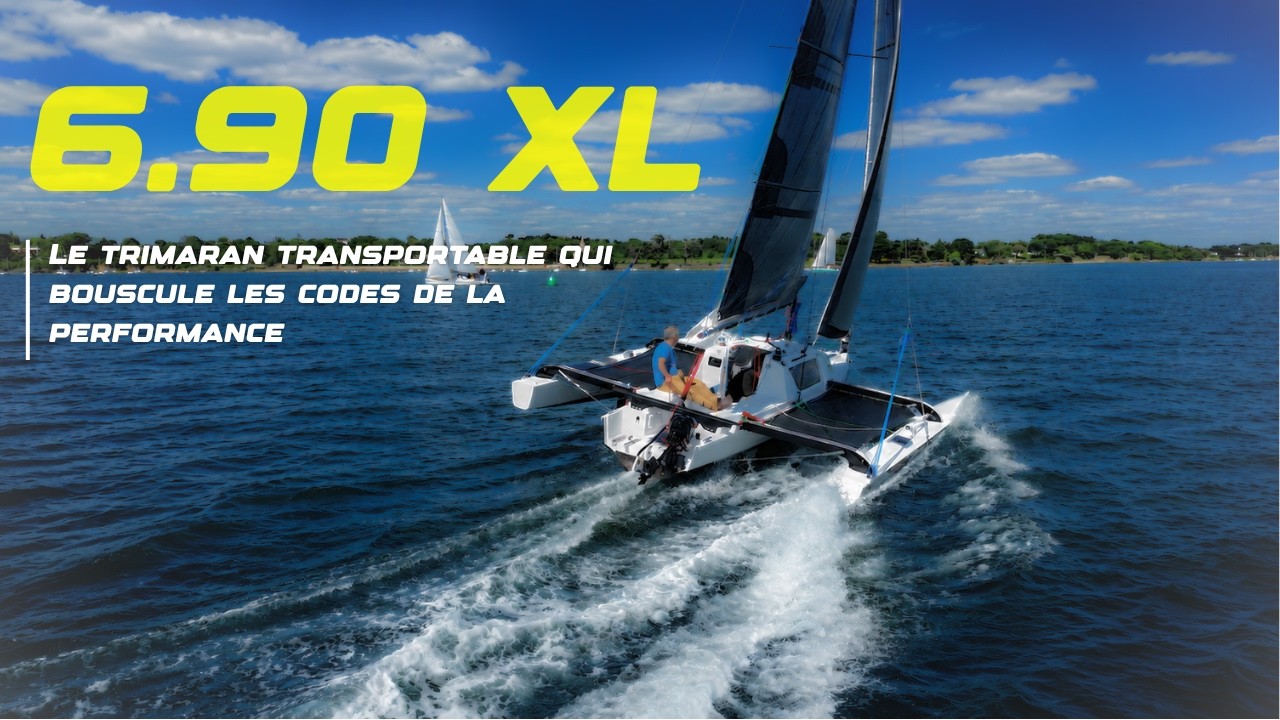 ⁣TRICAT 6.90 XL : Le trimaran transportable qui bouscule les codes de la performance !