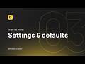 Bricks Settings and Defaults
