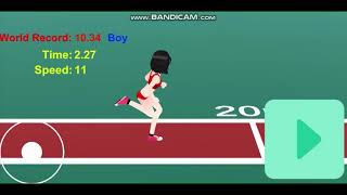 Free sports game app for Android "100m dash" on GooglePlay　１００ｍ走のゲームアプリの紹介動画 screenshot 4