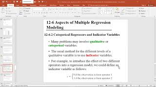 CH 5 Lecture 30 multiple linear regression model adequacy and multicollinearity 20 12 2022