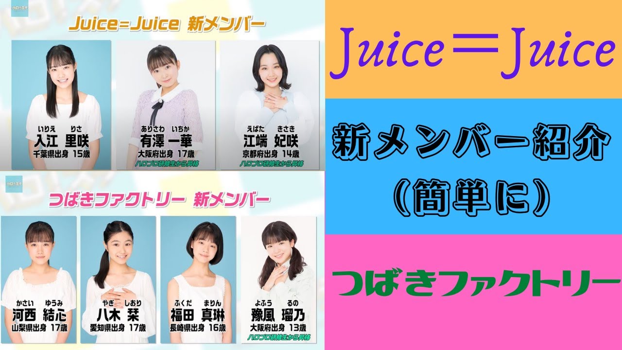 期待の新戦力】ハロプロJuice＝Juice＆つばきファクトリー By 大分の