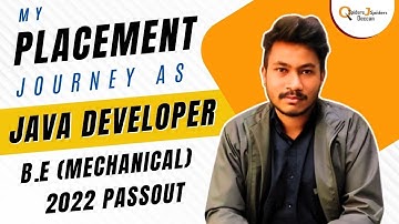 My journey from B.E (Mechanical) to Java Developer | Qspiders Deccan.