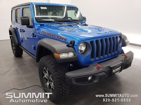 2022 JEEP WRANGLER 4 DOOR RUBICON HYDRO BLUE TURBO 4K