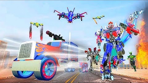 Autobot Transformers Game 2021: Grand Robot Multiple Transform City Attack - Android Gameplay