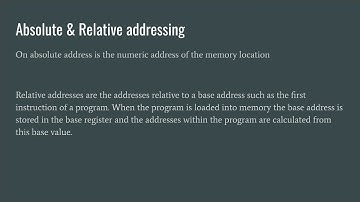Unit 28   Low Level Programming   Lesson 4   Symbolic, Relative, & Absolute addressing 1