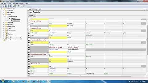 RobotFramework: 3 Loops