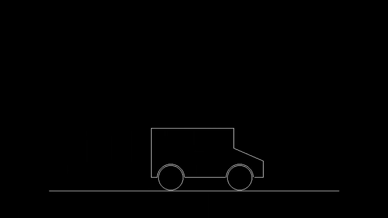 Moving Truck in Turbo C++ | How to move Truck in computer program using graphics