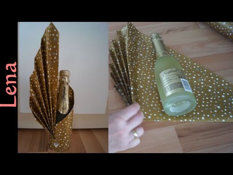Video: Wie Man Eine Flasche In Leder Einwickelt