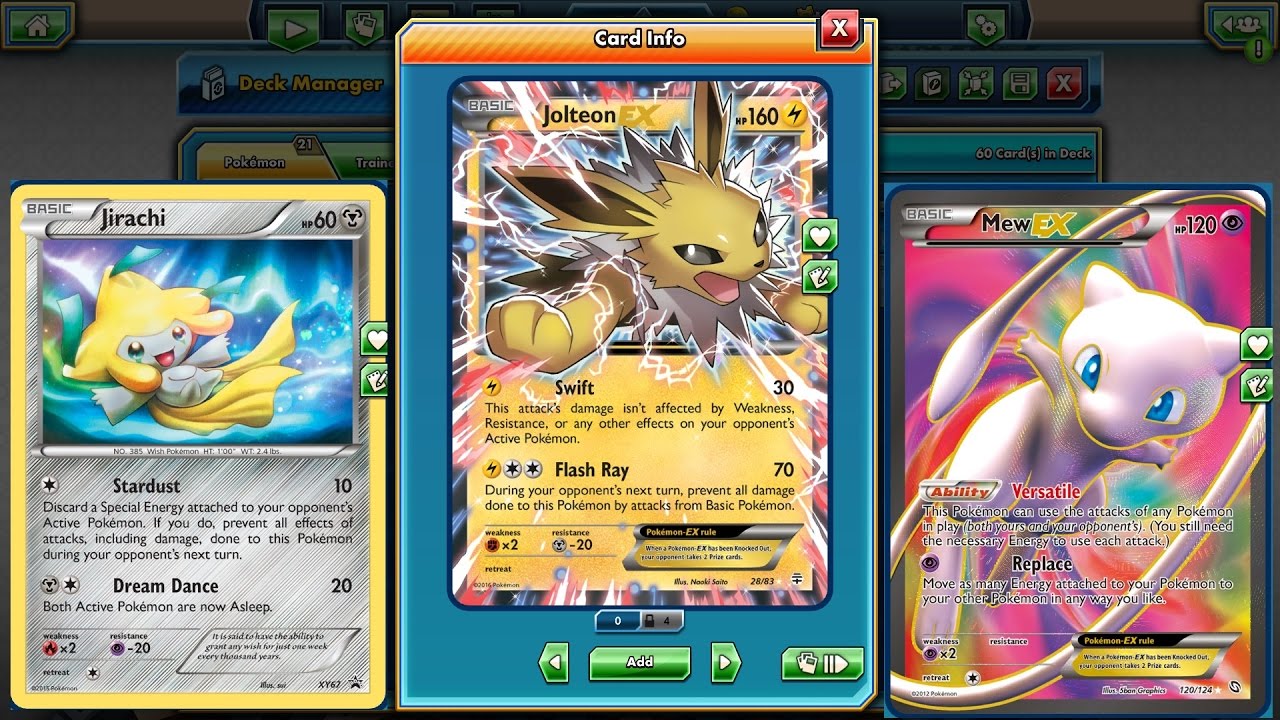 pokemon tcg jolteon glaceon vileplume standard format lock deck pokemon tcg standard format 2016