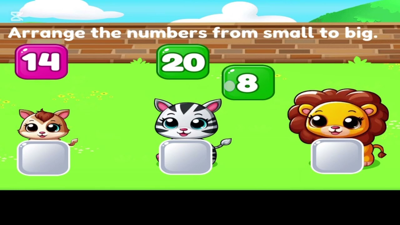 🔢📈 Arrange Numbers from Small to Big! 🧸 Fun Counting Game for Kids 🎉"