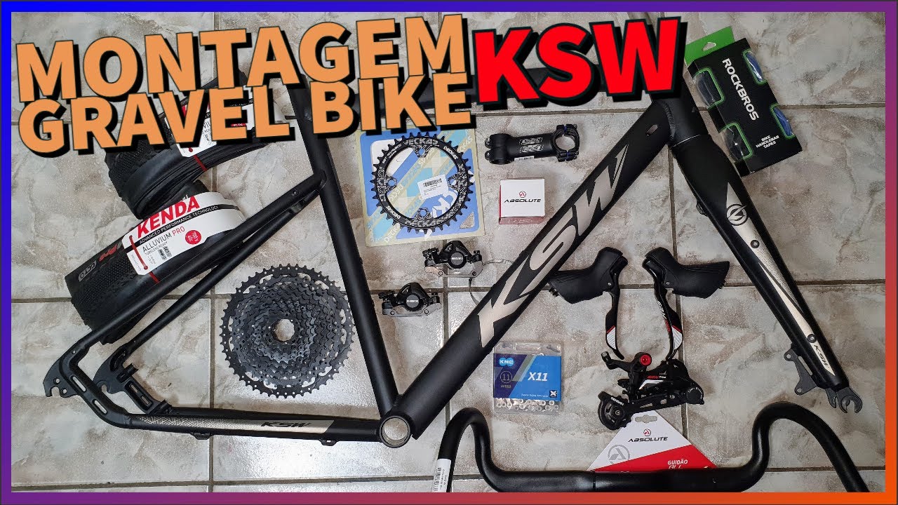 Confira esta montagem de Gravel Bike KSW, Sensah SRX Pro, Kenda