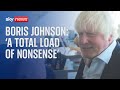 Boris Johnson tells Sky News new allegations of lockdown rule breaking are 