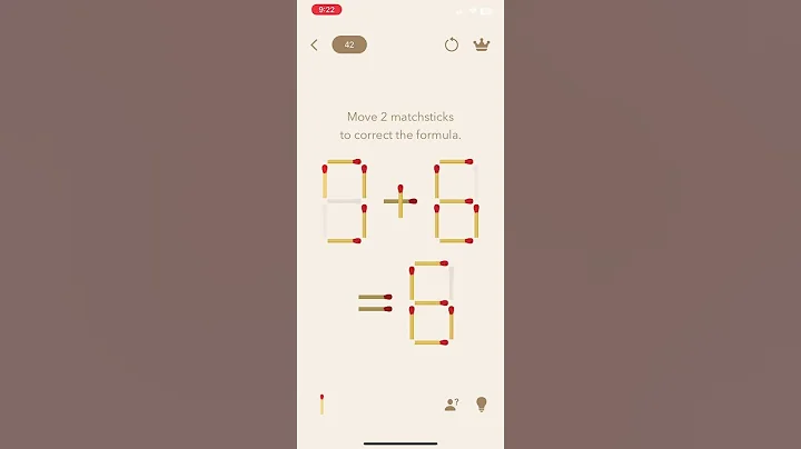 Math Riddle : match sticks level 42