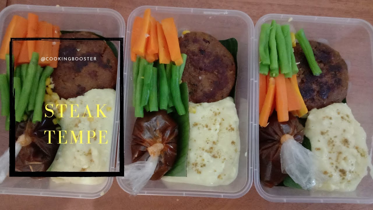 Steak Tempe with Mashed Potato, super Easy ..Rasanya juga ga kalah /Masak Pemula Part 39