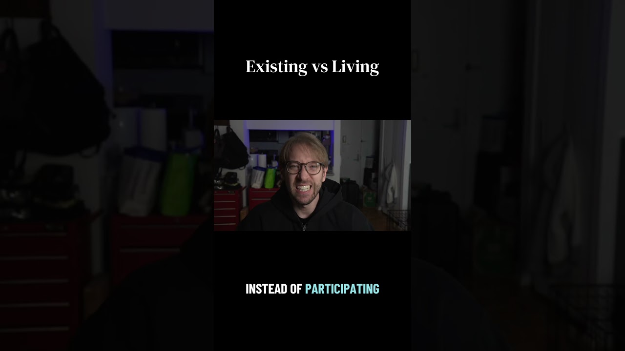 Are you living or just existing? #livinglife #existential #shorts h