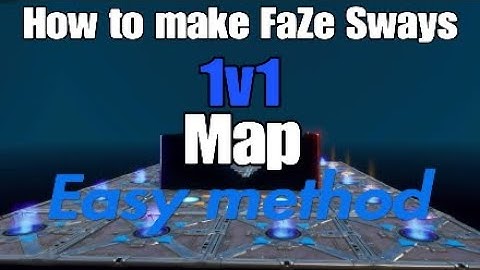 How to make FaZe Sways 1v1 Map EAST METHOD (fortnite creative)