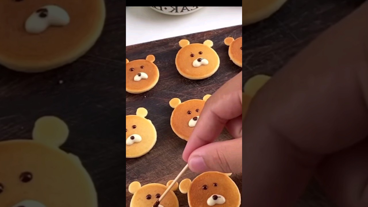 Teddy bear pancake (without sugar) 