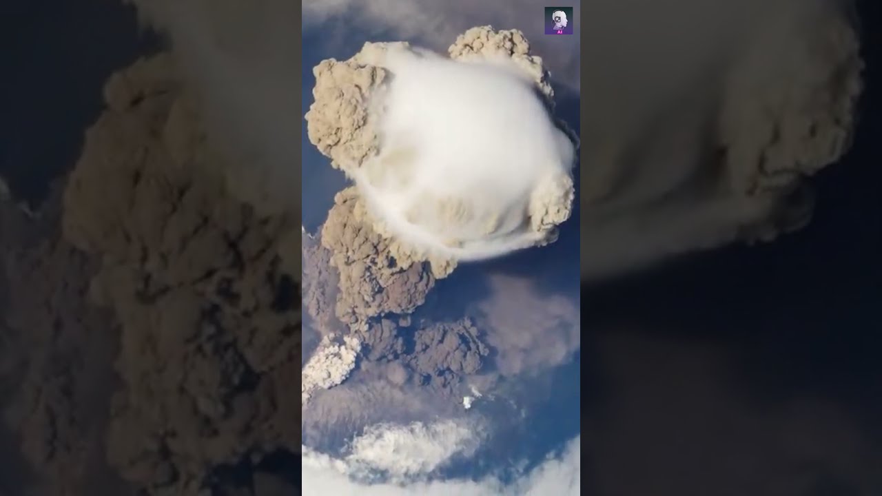 SARYCHEV VOLCANO ERUPTION View From International Space Station NASA Volcano Nasa