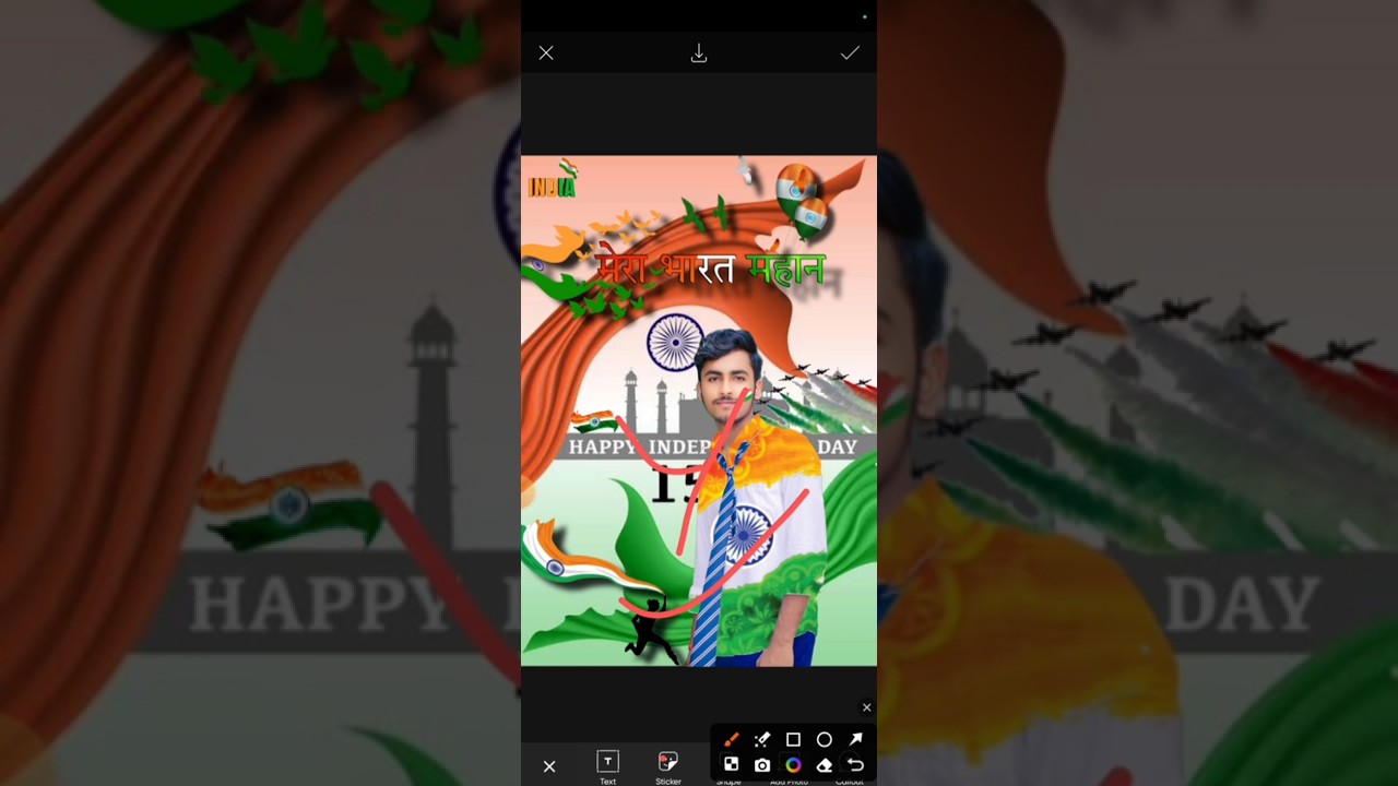 15 August photo editing 2024 | PicsArt 15 August photo editing tutorial | 15 August editing