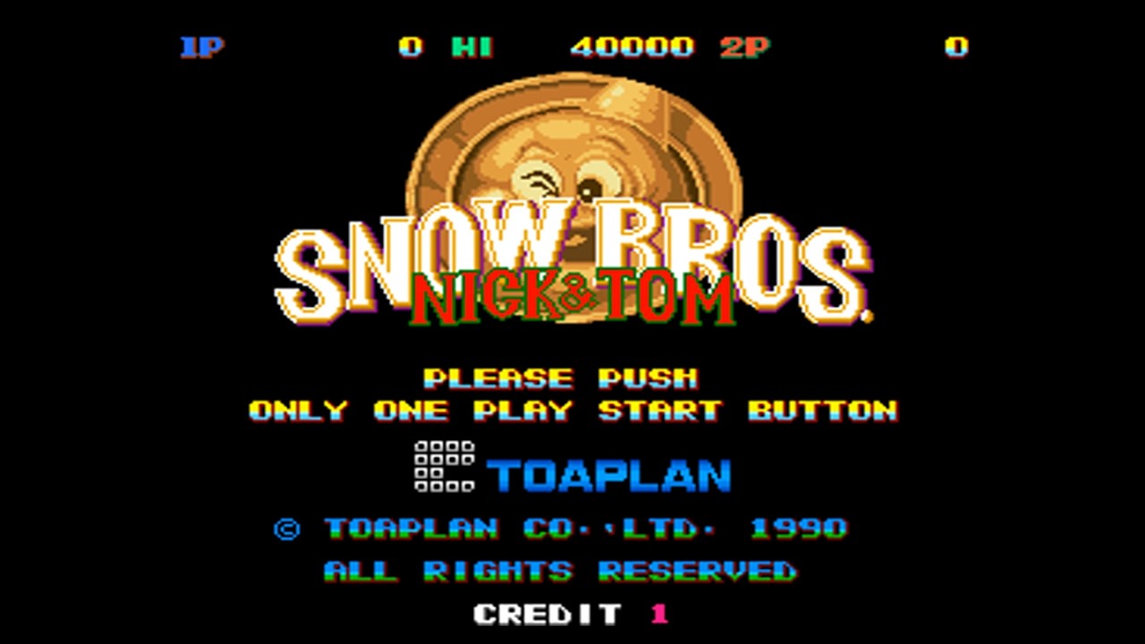 Snow Bros. (1990) – Original Arcade Machine Gameplay | Toaplan Classic ...