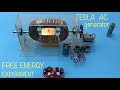 TESLA’NIN HAYALİ SONSUZ ENERJİ JENERATÖRÜ DENEYİ - TESLA AC CURRENT GENERATOR - FREE ENERGY