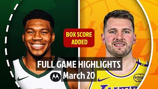 NBA LA레이커스 89-118 밀워키 땡겨티비 하이라이트