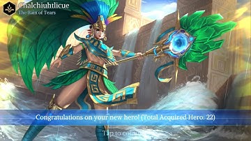 New Hero Chalchiuhtlicue - Legend of Ace | Full Gameplay Ranked Match | #LOA • (iOS/Android)