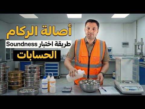 حسابات اختبار الأصالة للركام السن الخشن والناعم      88