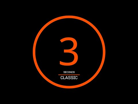 3 Seconds Classic Timer (Dark Mode with sound) 📣 3秒鐘倒數計時 (鬧鐘聲)