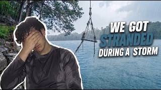 We got STRANDED on a River during a STORM