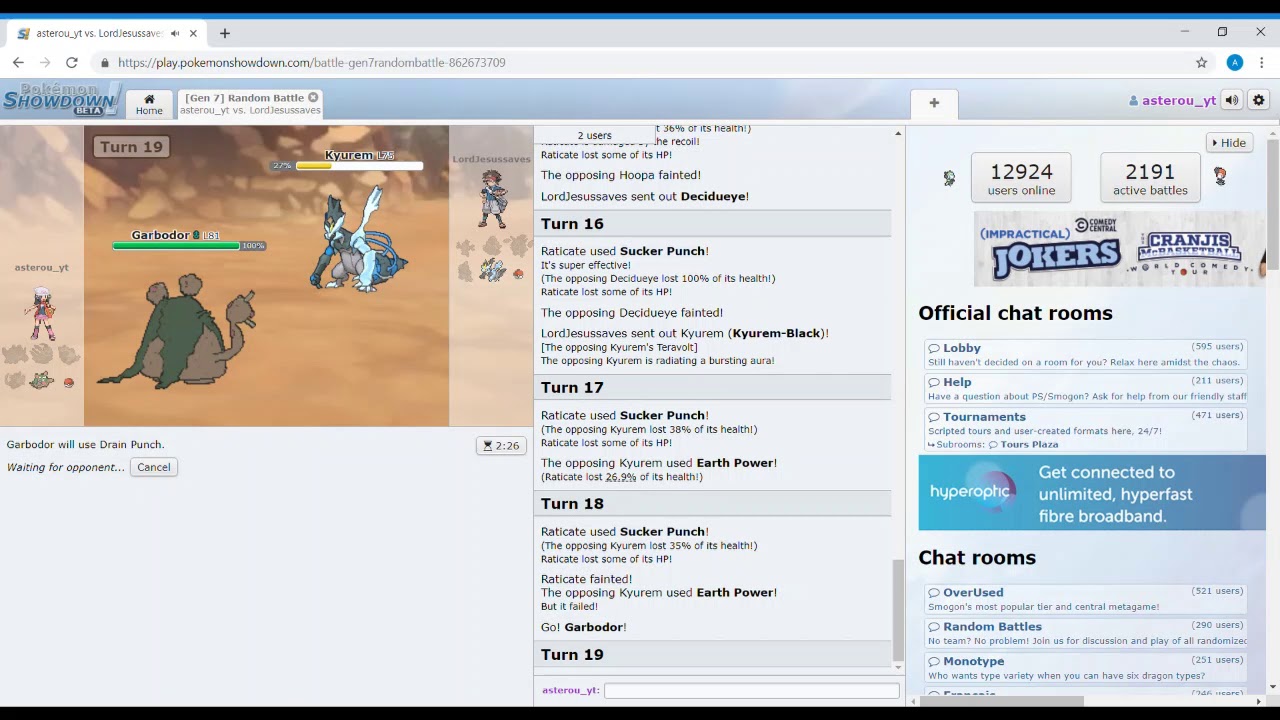 Mega Evolution!! - Pokemon Showdown #1