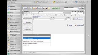 ProCalV5 Task List Test Type Package Profile