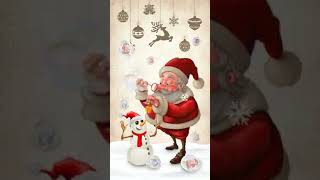 Christmas lovely santa claus bubble Animated