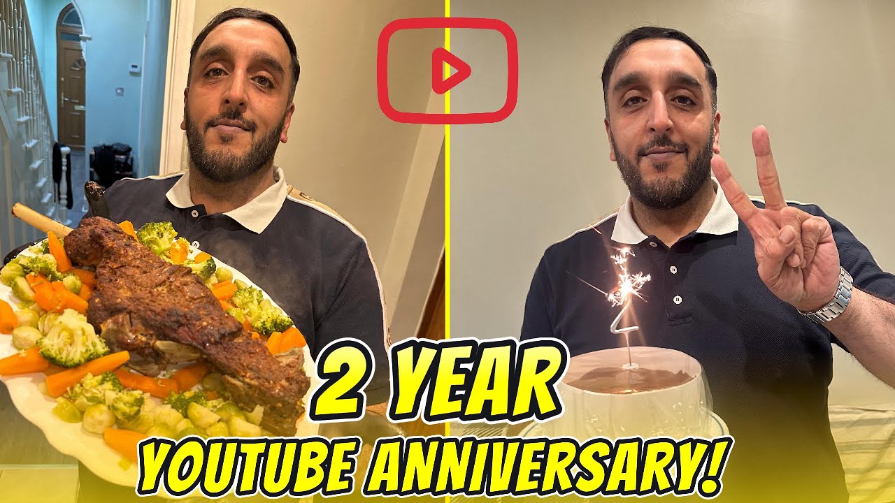 FULL LEG ROAST SPECIAL 🐑| CELEBRATING 2 YEARS ON YOUTUBE WITH A SPECIAL DINNER 🍽️ 🥘 