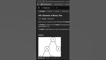 Leetcode 543 || Diameter Of Binary Tree #education #dsa #numbersequence