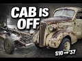 Removing the Cab from an S10 for a 1937 Chevy Frame Swap