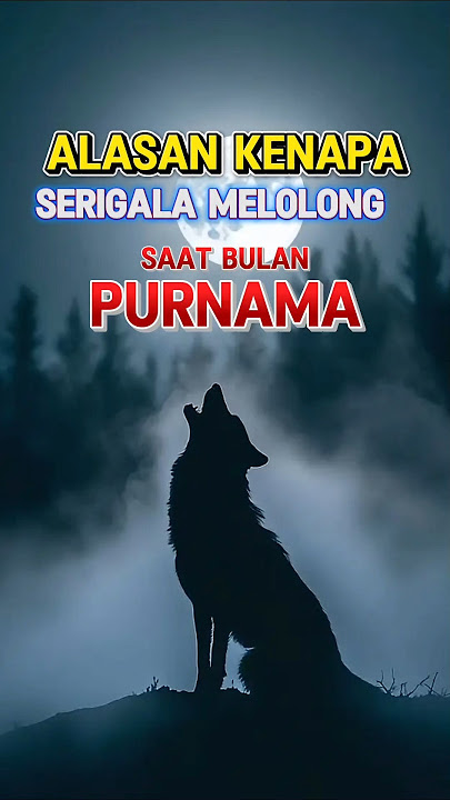 Inilah kenapa serigala melolong saat bulan purnama. #faktaunik #shorts