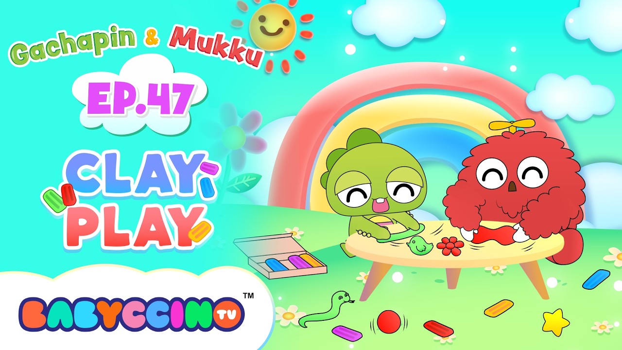 Gachapin & Mukku - EP 47: Clay Play | Nursery Rhymes | Babyccino