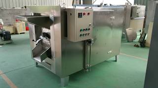 small peanut cocoa bean roasting machine gas heating nuts roaster #roaster #nutroastingmachines