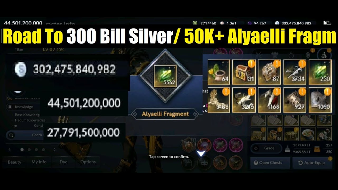 Black Desert Mobile Road To 300 Billion Silver & 50K+ New Gear