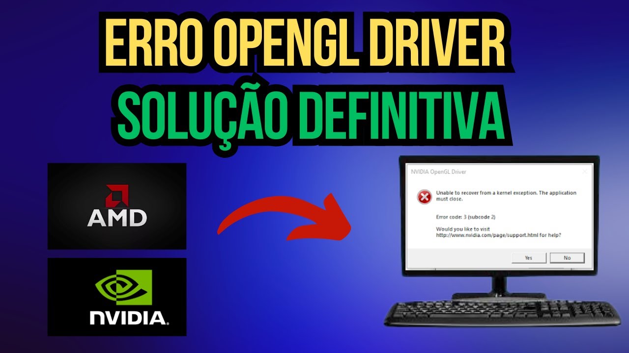 🚨 Como Resolver o Erro OpenGL Driver no Windows Passo a Passo! - YouTube
