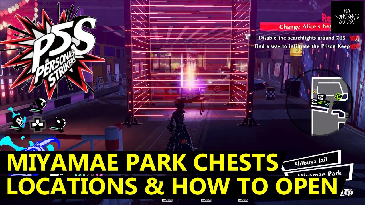 Persona 5 Strikers Miyamae Park Chest Locations How to Open Chest
