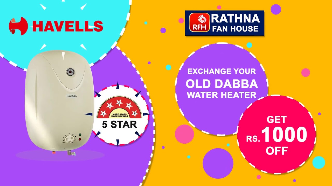 Buy Havells Water Heater Only at Rathna Fan House, T. Nagar YouTube