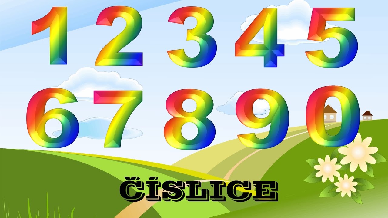 Čísla - číslice - učíme se číslice - říkanky - pro děti