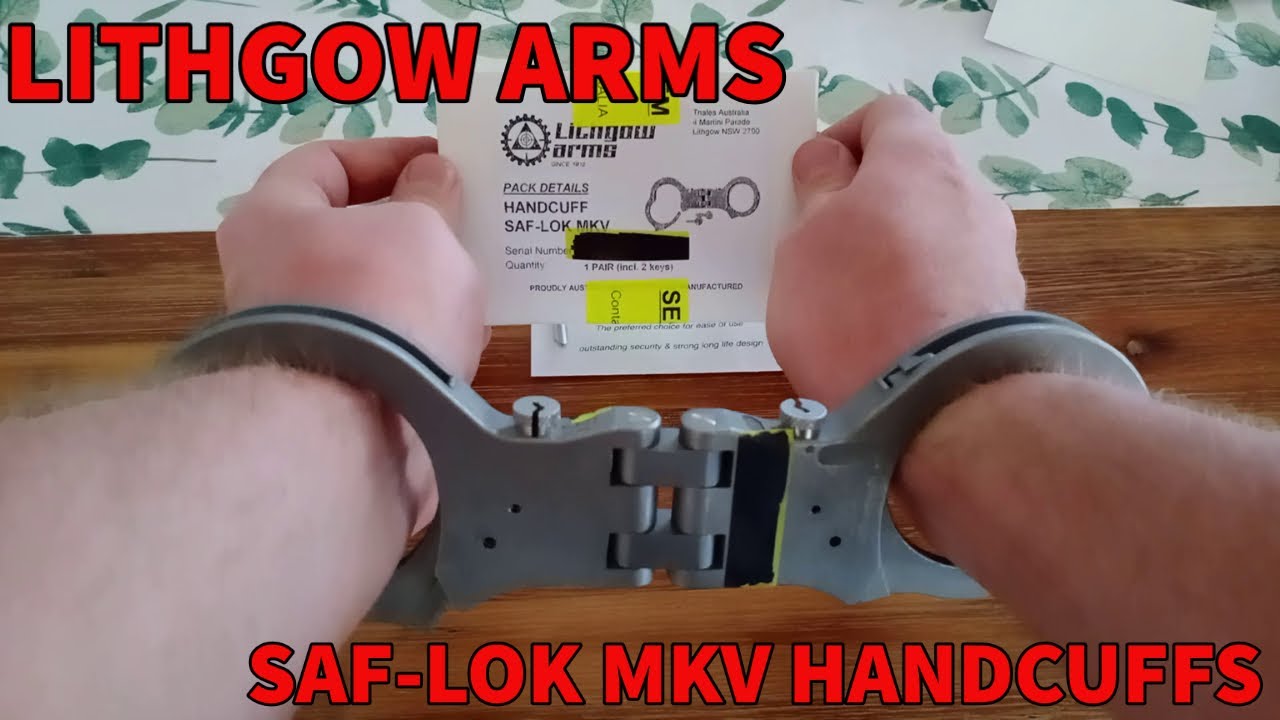 LITHGOW ARMS SAFLOK MKV HANDCUFFS YouTube