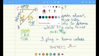 Objective 4.2.2 Using Trigonometry to find Missing Sides