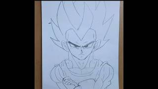 How To Draw Vegeta | Step By Step | Dragonball | HR ART STUDIO #drawing #art #anime #artlessons
