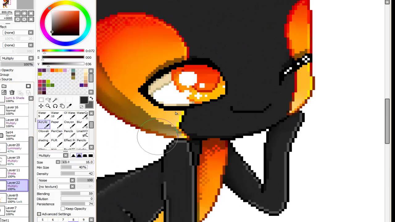 Как рисовать пиксель арт в саи 2