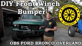 DIY Winch Bumper - OBS Ford Bronco II Legacy 4x4 and Off-Road