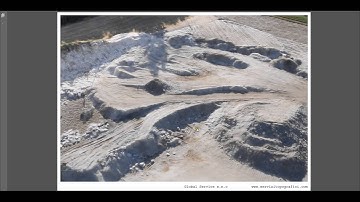 Calculations of volumes by drone